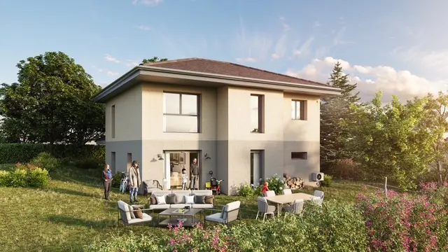 Programme immobilier à Gex, 14 maisons individuelles Futur programme immobilier à Gex de 14 maisons individuelles