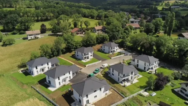 7 villas du programme réalisé à Vesancy